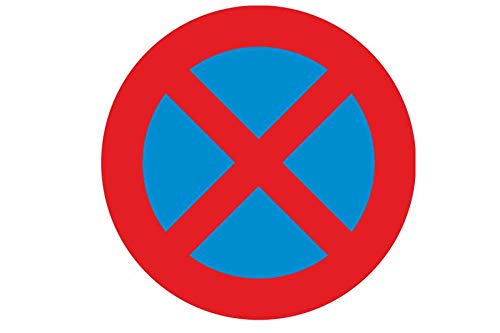Schablonenset für das Verkehrszeichen Halteverbot, wiederverwendbar, verschiedene Größen, zweiteilig zur 2-farbigen Kennzeichnung, Parkplatz Schablone von stencilBOY