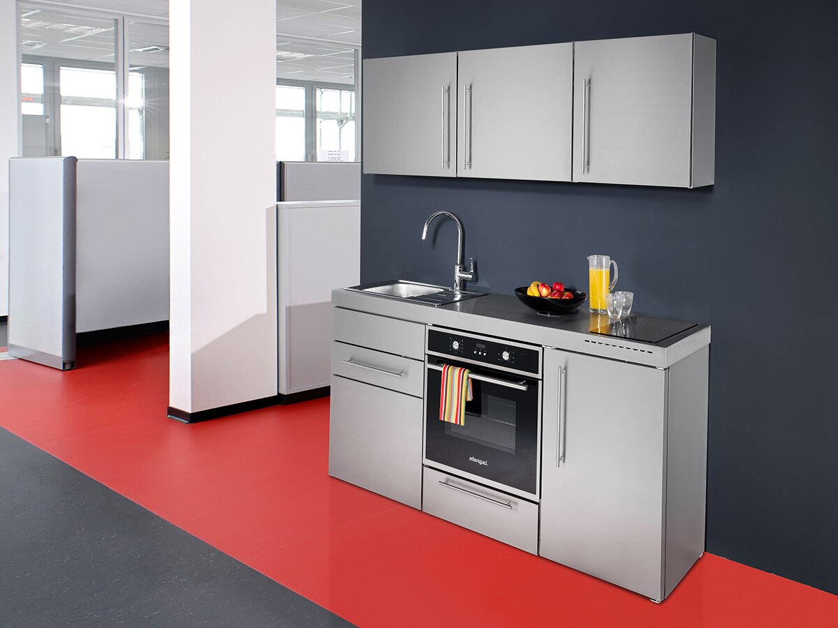 GRAZIA 160 - Küchenzeile mit Elektrogeräten 160cm von stengel steel concept