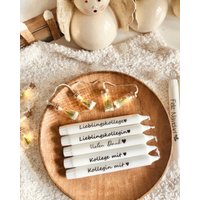 Chefin Mit Herz - Kollege Stabkerzen Kerzen Kerzendeko Schriftzug Beschriftete Geschenk Chefin Mit Herz - Kollege Stabkerzen Kerzen Kerzendeko Schriftzug Beschriftete Geschenk von stephlene