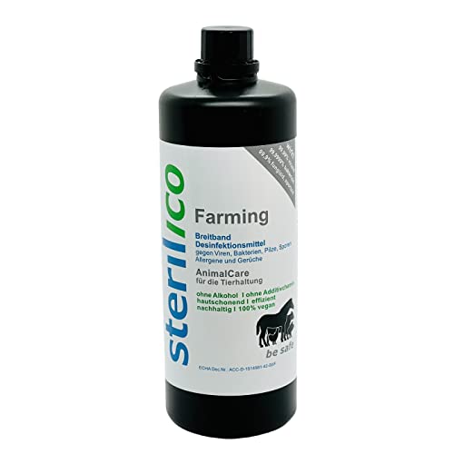 sterilico – Farming – Desinfektionsmittel für Ställe und Futterstellen (1000ml) von sterilico