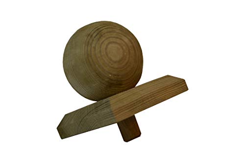 1 X Pfostenkappe Kugel Holz imprägniert 80X80mm für 70X70mm Pfosten 8X8cm > für 7X7cm Pfosten von sterni1945