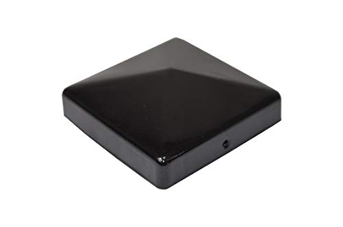 1 X Pyramide Pfostenkappe 7X7 cm schwarz pulverbeschichtet 71X71 mm Kappe Pfostenabdeckung Abdeckung Pfosten Pfostenschutz Pyramidenabdeckung 7,1 X 7,1cm / 70 X 70 mm von sterni1945