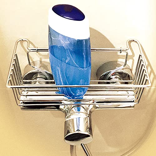 sternklar Armaturkorb Duschkorb Duschablage zum Festklemmen auf der Duscharmatur Waschbecken Waschtisch ohne Bohren Chrom von sternklar