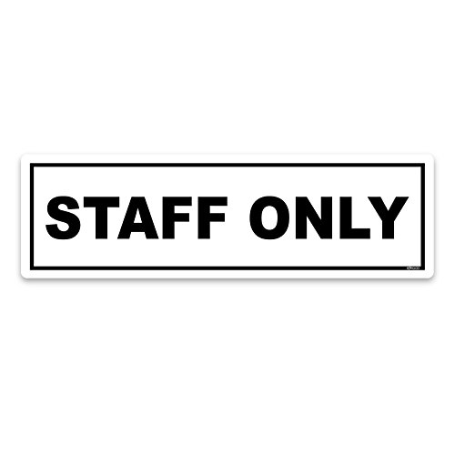 Türaufkleber 200 x 60 mm, Zugang und Bewusstsein, selbstklebendes Vinyl Staff only Türaufkleber 200 x 60 mm, Zugang und Bewusstsein, selbstklebendes Vinyl Staff only von stika.co