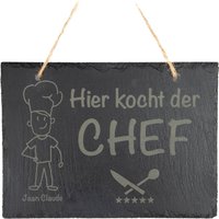 Hier Kocht Der Chef - Schild Aus Schiefer Personalisierbar Original Stoamandal Qualität Hier Kocht Der Chef - Schild Aus Schiefer Personalisierbar Original Stoamandal Qualität von stoamandal