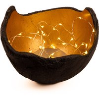 Lichtschale in Gold Inklusive Led Lichterkette Lichtschale in Gold Inklusive Led Lichterkette von stoamandal