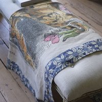 Flower Vase Parchmentluxus 100 % Leinen Decke Plaid Throw John Derian By Designers Guild von stoffdesign