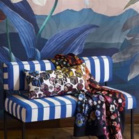 Jardin Des Hesperides Decke Plaid Throw 100 % Merino Wolle Blumen Christian Laxroix By Designers Guild von stoffdesign