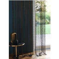 Phantasyluxus Voile Netzwerk Glitzer Braun Grandezza Curtain Gardine Jab von stoffdesign