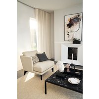 Stoffdesign Chicogewebter Bouclé Bezug Polstern Creme Stoff Meterware Jab von stoffdesign