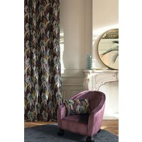 Stoffdesign"Pistoia Velvetbedruckt Stoff Samt Lila Polstern Meterware Carlucci von stoffdesign