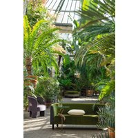 stoffdesign Pure Lovegewebt Velours Velvet 100 % Baumwolle Grün Polstern Meterware Carlucci von stoffdesign
