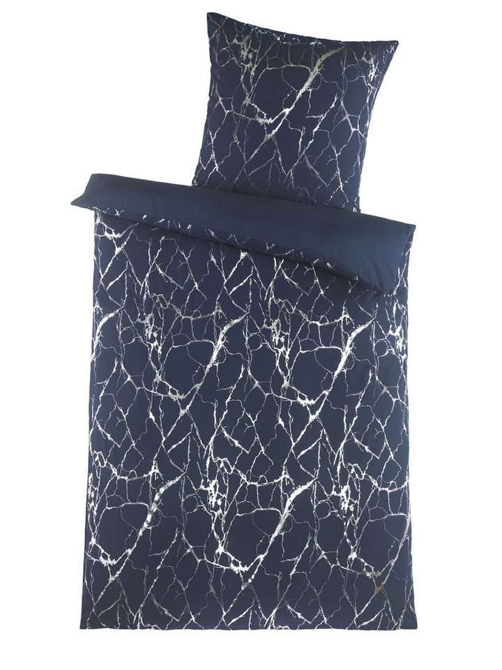 stofftraum Bettwäsche Set Mikrofaser 135x200 Design metallic print Marble Silber mitternach, Mikrofaser, 2 teilig, Sommer Geschenke Idee Frauen Männer weich sale Reißverschluss Partner stofftraum Bettwäsche Set Mikrofaser 135x200 Design metallic print Marble Silber mitternach, Mikrofaser, 2 teilig, Sommer Geschenke Idee Frauen Männer weich sale Reißverschluss Partner von stofftraum