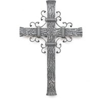 Von Hand Geschmiedetes Wandkreuz Aus Eisen, Christliche Wanddekoration von stohlerArtMetalWork