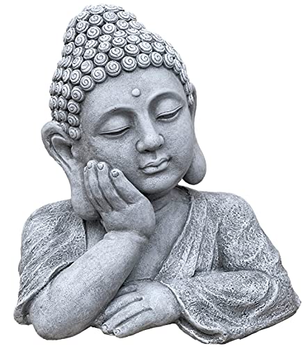 stoneandstyle Buddha Shiva Büste XL frostfest Steinguss massiv ca.18,6 kg von stoneandstyle