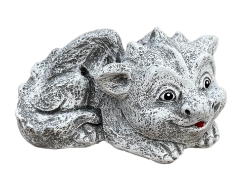 stoneandstyle Steinfigur Drache Enzo, frostfest, massiver Steinguss von stoneandstyle