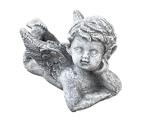 stoneandstyle Steinfigur Engel auf Bauch liegend frostfest Steinguss von stoneandstyle