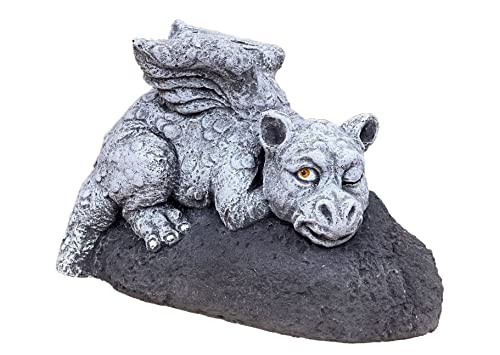 stoneandstyle Steinfigur Schlummerdrache Drache frostfest Steinguss stoneandstyle Steinfigur Schlummerdrache Drache frostfest Steinguss von stoneandstyle
