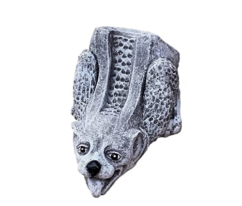 stoneandstyle Steinfigur Wandschmuck Kleiner Gargoyle zum Aufhängen frostfest Steinguss von stoneandstyle