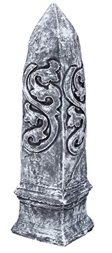 Steinskulptur Steinfigur Obelisk, Frost- und wetterfest, massiver Steinguss von stoneandstyle