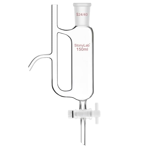 StonyLab Glas Öl Wasser Empfänger Separator, Ätherisches Öl Destillation Separator mit 24/40 Essential Oil Distillation Kit Lab Versorgung, 150 ml StonyLab Glas Öl Wasser Empfänger Separator, Ätherisches Öl Destillation Separator mit 24/40 Essential Oil Distillation Kit Lab Versorgung, 150 ml von stonylab