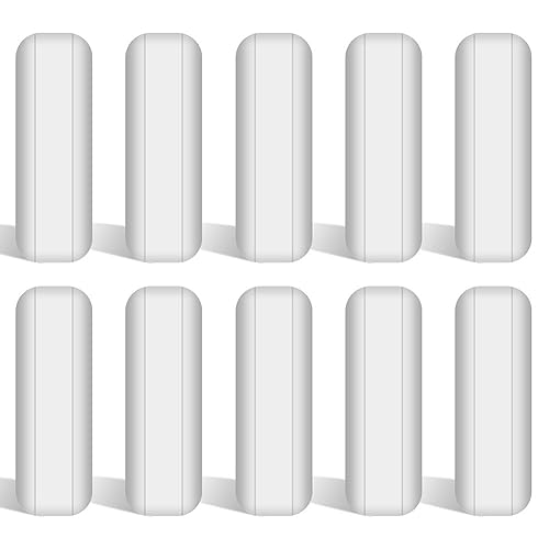 stonylab 10-Teiliges PTFE Magnetrührstäbchen Set, 20 mm PTFE-beschichtet Stir Bar Set Magnetrührstäbe Weißer Rührmischer für Rührer, 10 PK von stonylab