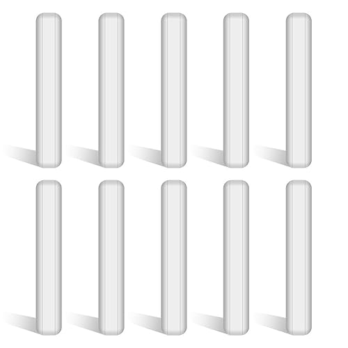 stonylab 10-Teiliges PTFE Magnetrührstäbchen Set, 50 mm PTFE-beschichtet Stir Bar Set Magnetrührstäbe Weißer Rührmischer für Rührer, 10 PK von stonylab