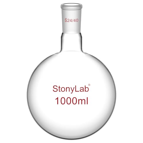 stonylab 1000ml Glas Einhalsrundkolben, Glas Einhals Rundkolben RBF mit 24/40 Standard Taper Outer Joint, Glass Single Neck Round Bottom Flask RBF - 1000ml stonylab 1000ml Glas Einhalsrundkolben, Glas Einhals Rundkolben RBF mit 24/40 Standard Taper Outer Joint, Glass Single Neck Round Bottom Flask RBF - 1000ml von stonylab