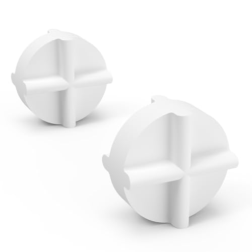 stonylab 2er-Set Doppelkreuzmagnetrührstäbe, 18 mm x 10 mm, PTFE-Beschichtet, Weiße Rührstäbe für Rührgeräte, Laborrührer, Mischanwendungen von stonylab