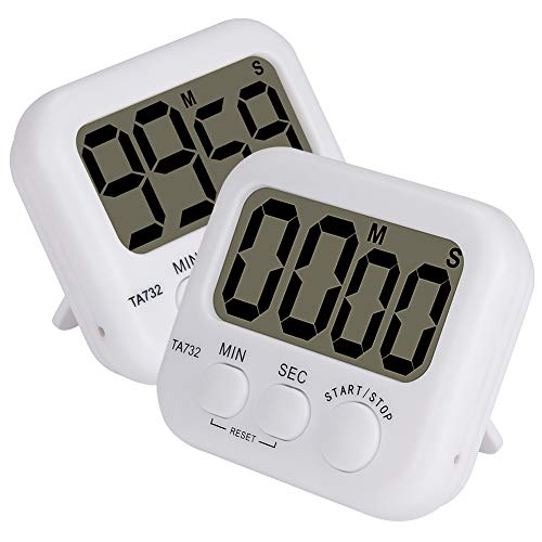stonylab Digital Timer, 2er Pack Basic High Dezibel Lauter Alarm Countdown Timer Digitaler Timer Küchentimer Event Timer, Digital Timer Clock mit Magnetischer Rückseite und Großen Ziffern stonylab Digital Timer, 2er Pack Basic High Dezibel Lauter Alarm Countdown Timer Digitaler Timer Küchentimer Event Timer, Digital Timer Clock mit Magnetischer Rückseite und Großen Ziffern von stonylab