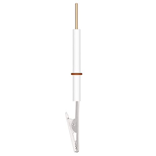 stonylab Elektrodenhalter, Mehrzweck Elektrodenhalter mit Abnehmbarem Gator-Clip aus Edelstahl und PTFE-Körper, 80 mm von stonylab