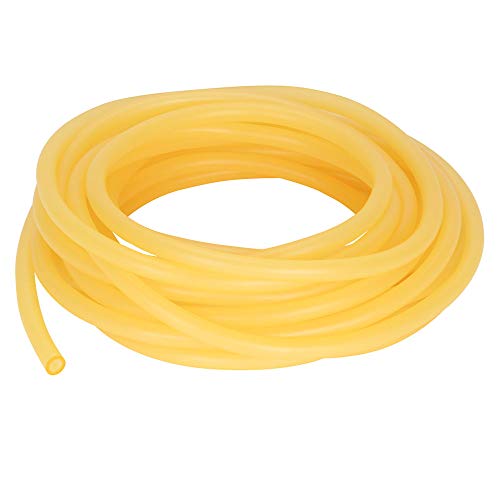 stonylab Gummischlauch, Reiner Latex Bernsteinfarbener Rohr aus Naturkautschuk, 12mm) Außendurchmesser, 8mm) Innendurchmesser, Rubber Tubing Geeignet für Alle StonyLab Glaswaren (33 Feet - 10 Meter) von stonylab