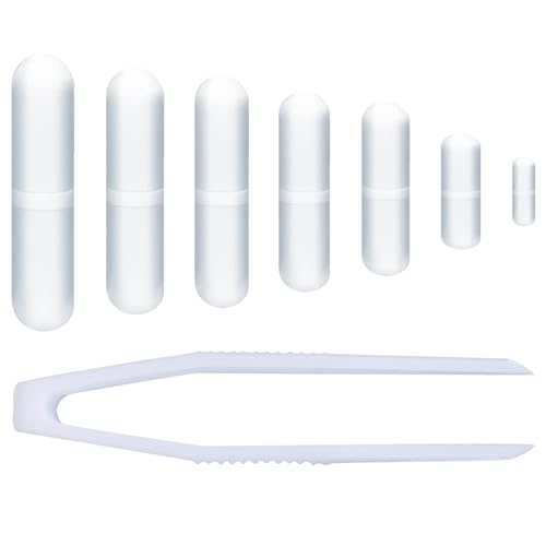 stonylab Magnetrührstab-Set, 8-Teiliges PTFE-Beschichtetes Magnetrührstab-Set mit Pinzette, Verschiedene Größen für Laborgebrauch, B-Type stonylab Magnetrührstab-Set, 8-Teiliges PTFE-Beschichtetes Magnetrührstab-Set mit Pinzette, Verschiedene Größen für Laborgebrauch, B-Type von stonylab
