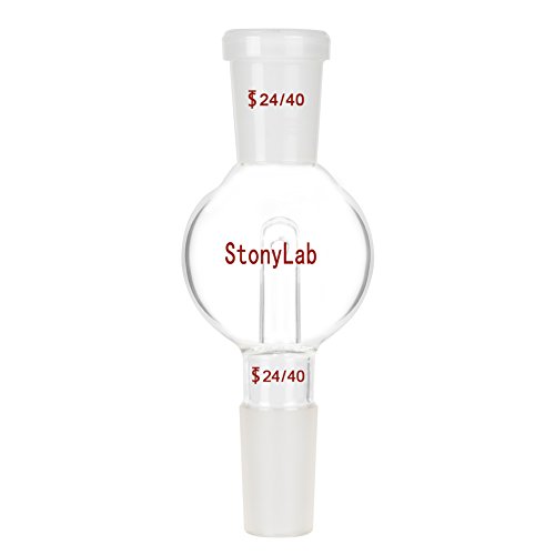 stonylab Rotationsverdampfer Bump Trap 24/40 äußeres oberes Gelenk, 24/40 Standard Konus inneres unteres Gelenk, 100 ml von stonylab