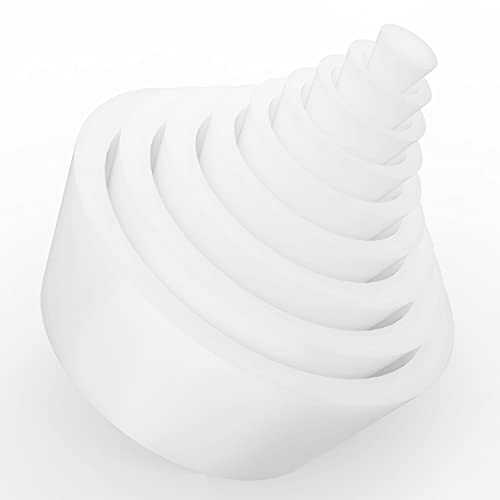stonylab Silikon Filter Adapter Kegel, 9er-Pack Langlebiger Konischem Kragen Gummistopfen Buchner Trichterkolben Kegel Adapter Set, Verschleißfeste Glatte Oberfläche, Weiß stonylab Silikon Filter Adapter Kegel, 9er-Pack Langlebiger Konischem Kragen Gummistopfen Buchner Trichterkolben Kegel Adapter Set, Verschleißfeste Glatte Oberfläche, Weiß von stonylab