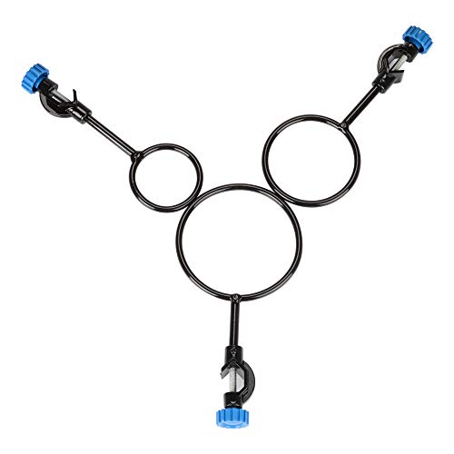 stonylab Stützringe Set, 3-Stück Eisen Labor Stützring mit Bosskopf in Durchmesser 60mm, 80mm, 100mm, Lab Support Ring für Laborexperimente, Robust und Korrosionsbeständig von stonylab