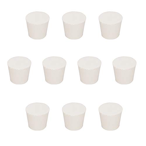 stonylab Vollgummi Stopper, 10 Stück 6# - 25mm x 34mm x 28mm - Weiß Keilförmig Labor Dichtung Gummistopper stonylab Vollgummi Stopper, 10 Stück 6# - 25mm x 34mm x 28mm - Weiß Keilförmig Labor Dichtung Gummistopper von stonylab