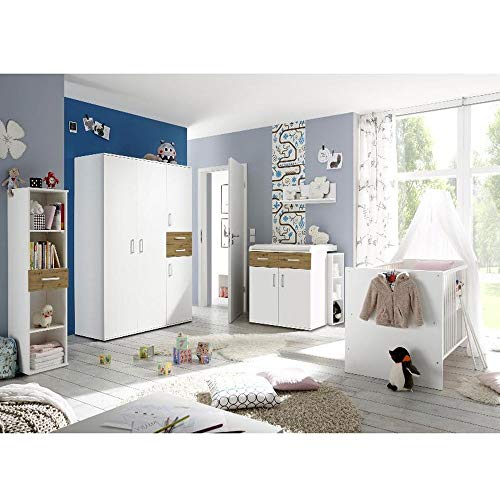 storado.de Babyzimmerset Sienna 7-TLG weiß matt asteiche EAN 4260498522750 von storado.de