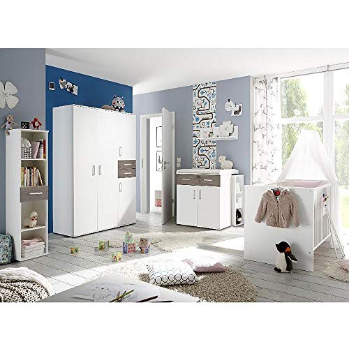 storado.de Babyzimmerset Sienna 7-TLG weiß matt Applikationen EAN 4260498522750 von storado.de