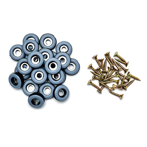 STORE HD – 16x Teflongleiter zum Schrauben Ø20 mm, Möbelgleiter Teflon für alle Böden, PTFE Gleiter – beste Alternative zu Filzgleitern, rund von store HD