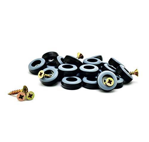 store HD Möbelgleiter zum Schrauben Ø 20 mm Teflon Teppichgleiter 20 PTFE Teflongleiter mit Schrauben - Beste Alternative zu Filzgleitern von store HD