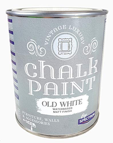 Kreidefarbe weiss,weiß, old white Holz Farbe Shabby Chic Möbelfarbe Vintage Antik Möbel Chalk Paint von store