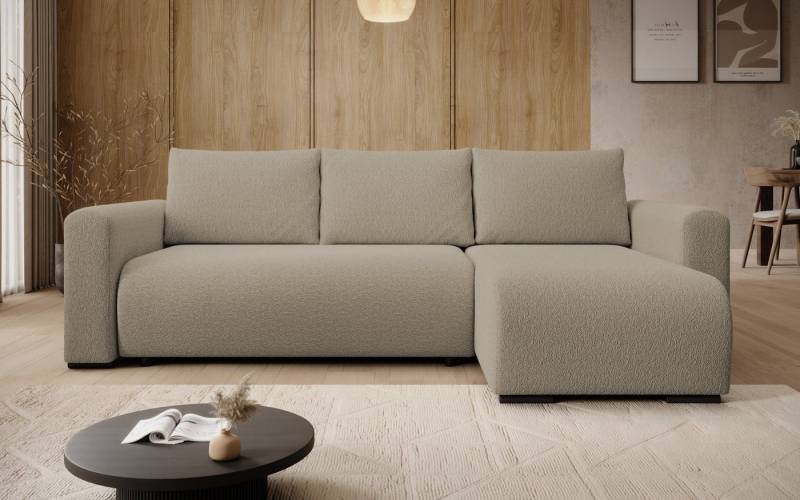 storez24 Ecksofa Tally, mit Bettkasten und Schlaffunktion, L-Form, bequem von storez24
