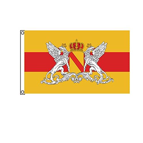 Stormflag Baden Flagge - Bundeslandfahne mit Messing 3x5ft Baden Fahne Wetterfeste Fahnen für Fahnenmast 90cmx150cm Polyester Pongee 90g mit Ösen mit Doppelnadel genäht. von stormflag