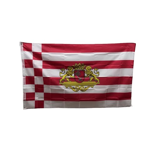 Stormflag Bremen Flagge (90cmx150cm) Polyester Pongee 90g mit Ösen mit Doppelnadel genäht. von stormflag