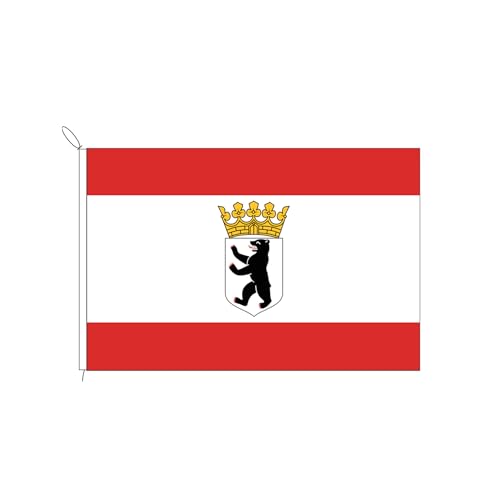 Stormflag Deutsche Berliner krone Flagge(20cmx30cm) Polyester Pongee 110g/m² Seil und Schlaufe Polyester ，robust mit Strick & Schlaufe von stormflag