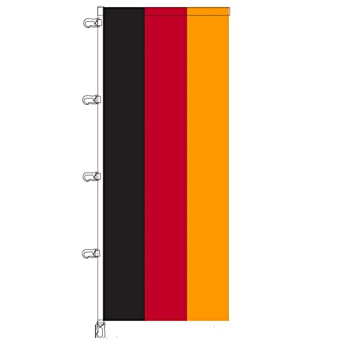 Stormflag Deutschland Fahne mit Tunnel 300x120cm Deutschland Flagge Fahne 120x300cm Polyester 110g/m2 Top Qualität von stormflag