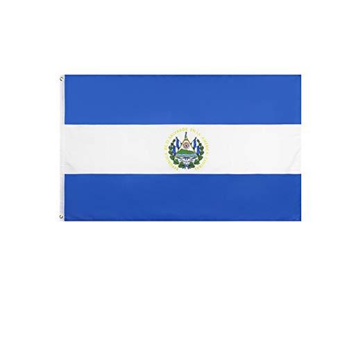 Stormflag El SalvadorFlagge (90cmx150cm) Polyester Pongee 90g mit Ösen mit Doppelnadel genäht. von stormflag