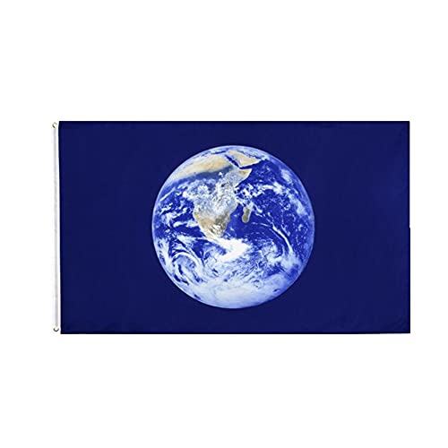 Stormflag Erde Flagge 3x5ft Planet Erde Fahne 90cmx150cm Polyester 90g mit Ösen mit Doppelnadel genäht. von stormflag