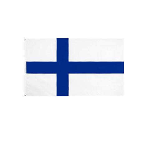 Stormflag Finnland Flagge (90cmx150cm) Polyester Pongee 90g mit Ösen mit Doppelnadel genäht. von stormflag